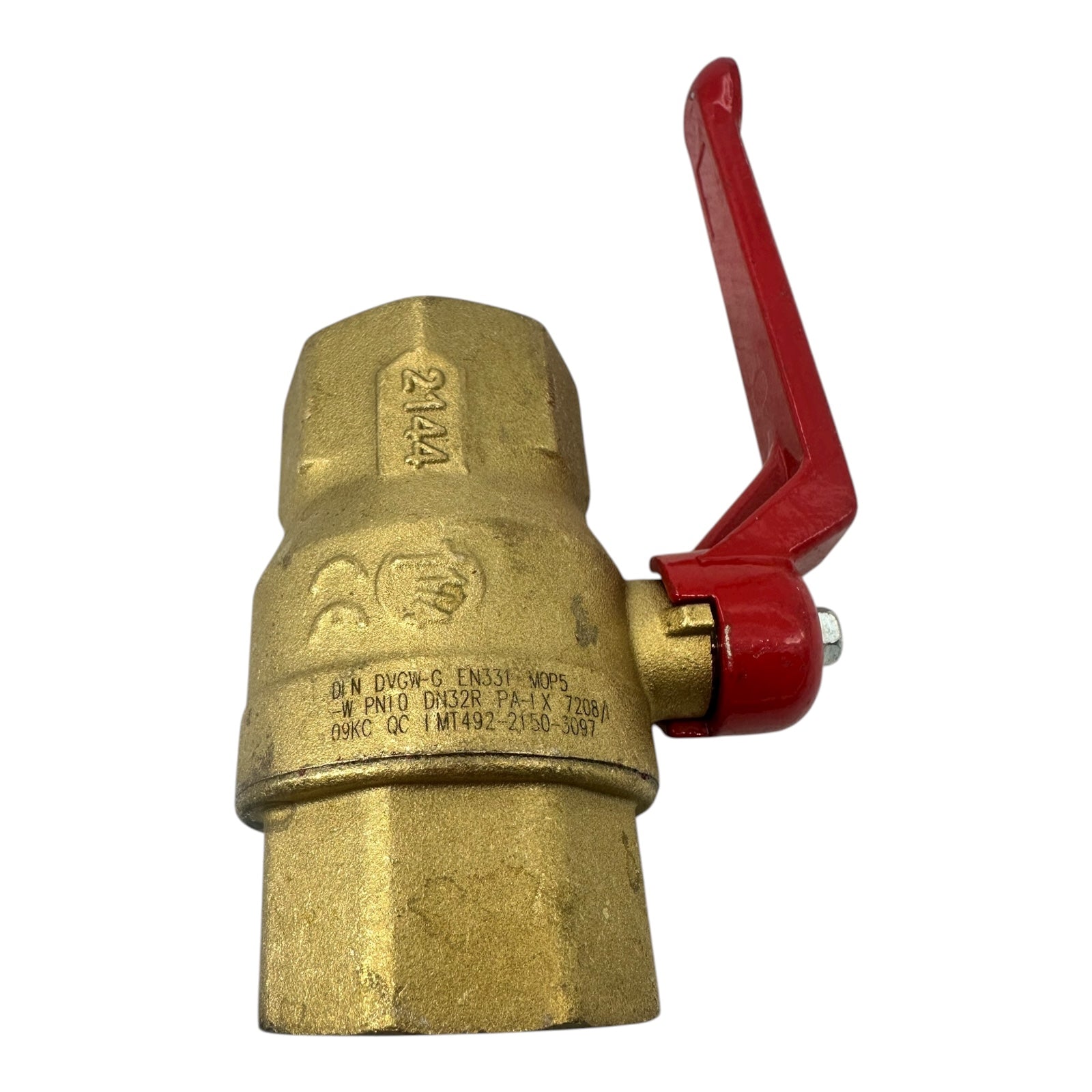 2x IMT Kugelhahn DN32 PN10 Messing Innengewinde 1¼” DVGW EN331 Gas Wasser