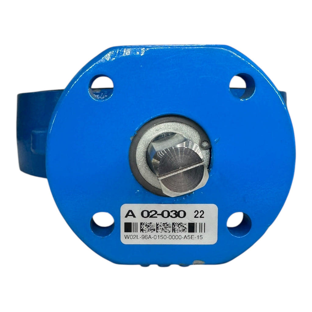 Absperrklappe DN150 PN16 Typ FLNV(W)-5 Sitz V CE0056 Flanschventil blau