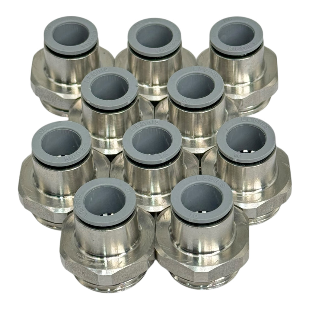 10x Legris 6911 10 21 Einschraubverschraubung 10 mm–R1/2” Pneumatik Fitting