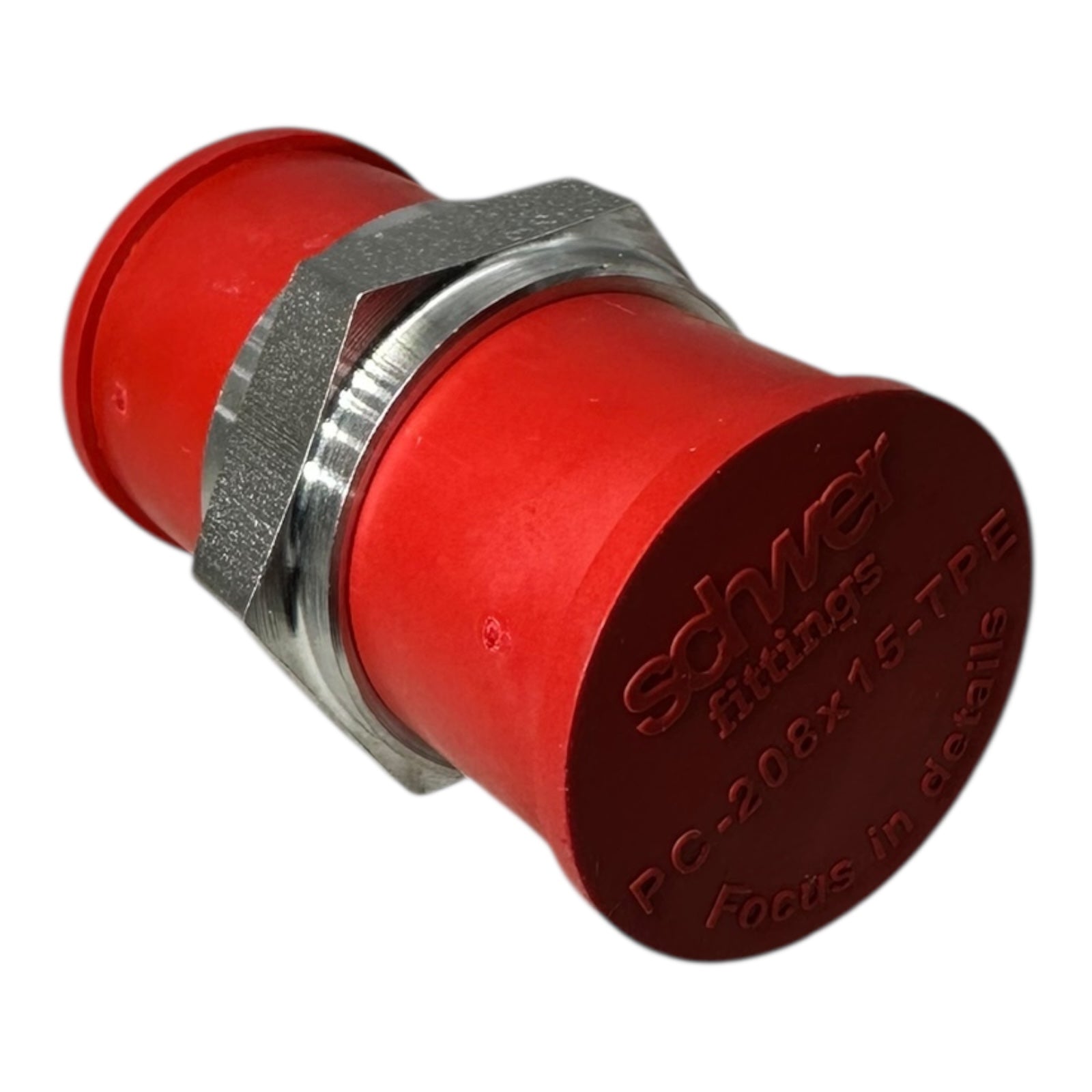 4x Schwer SR-505G12 Doppel-Einschraubstutzen G1/2” Edelstahl 1.4571 PC-208x15