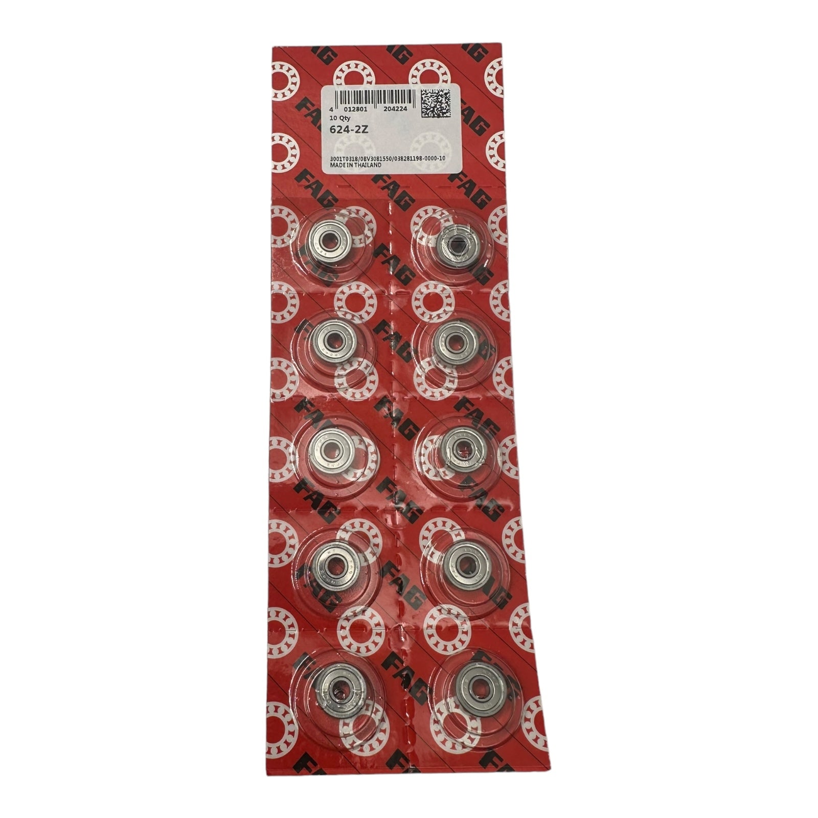 10x FAG 624-2Z Rillenkugellager 4x13x5mm