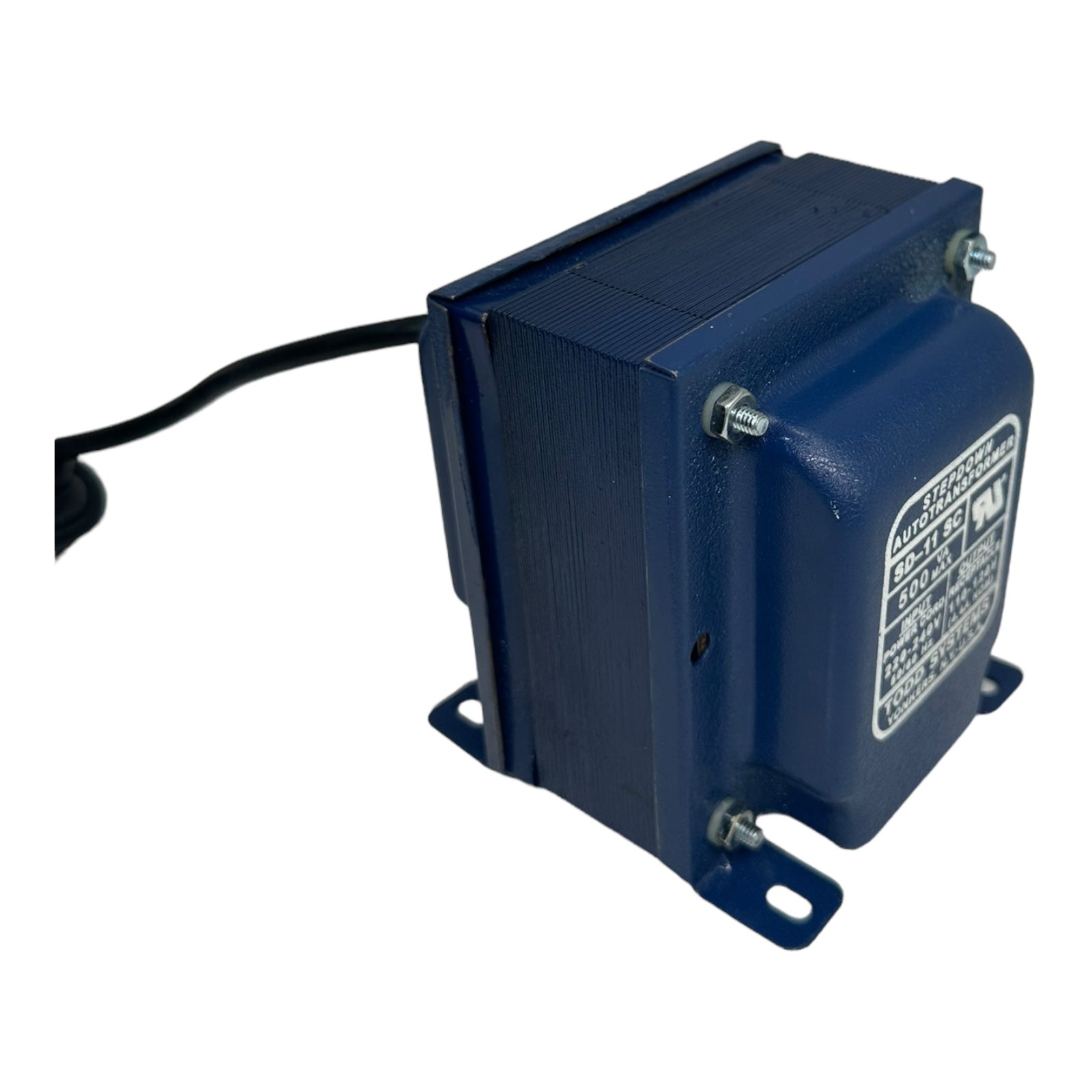 TODD Stepdown SD-11SC Transformer IN: 220-240V OUT: 110-120V, 500VA MAX, 50/60Hz