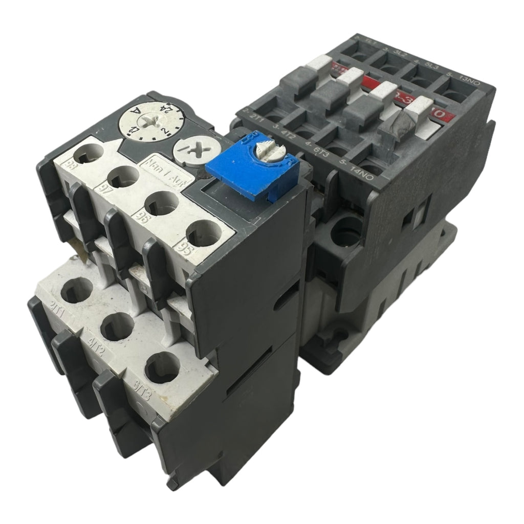 ABB A9-30-10 Schütz 220-240V + ABB TA25 DU 2,4A Überstromauslöser