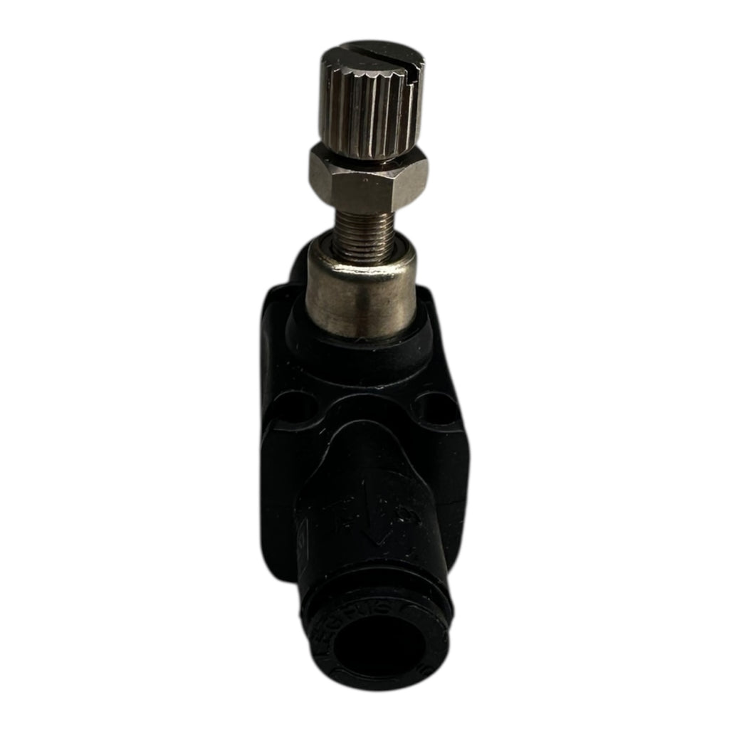 3x Parker 77700600 Durchflussregler mit Einstellschraube 6mm In-Line Regulator