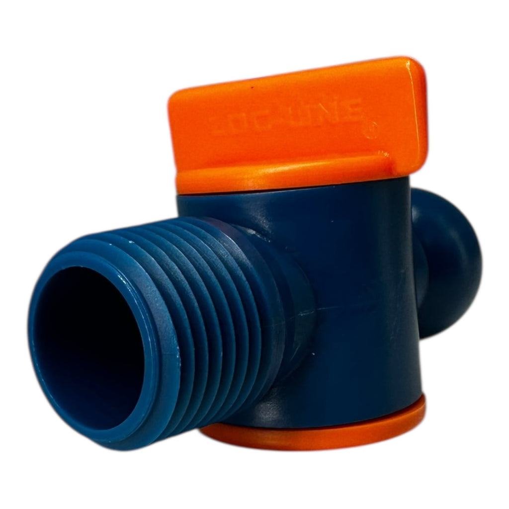 2x LOC-LINE 32092 Absperrventil Größe 1/2″ mit Außengewinde Abstellhahn