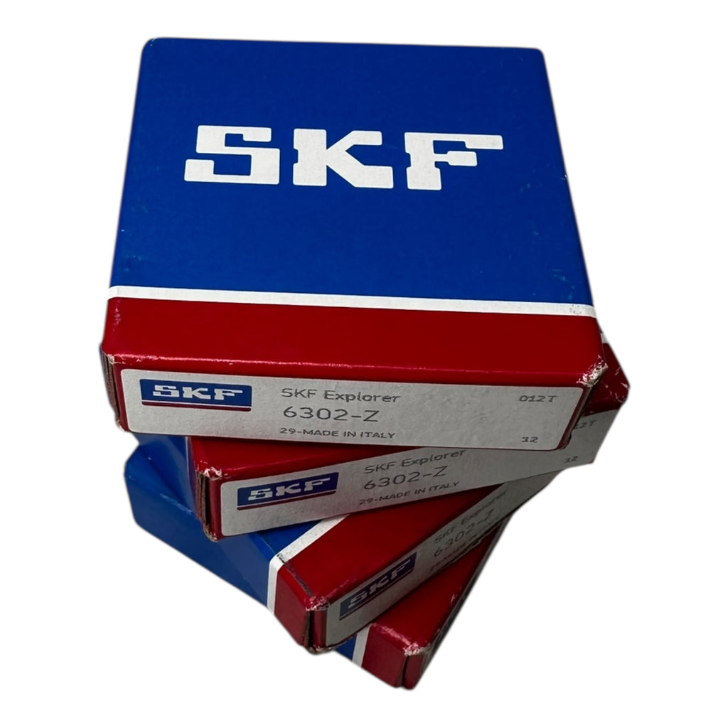 4x SKF 6302-Z Explorer Rillenkugellager Kugellager 15x42x13mm