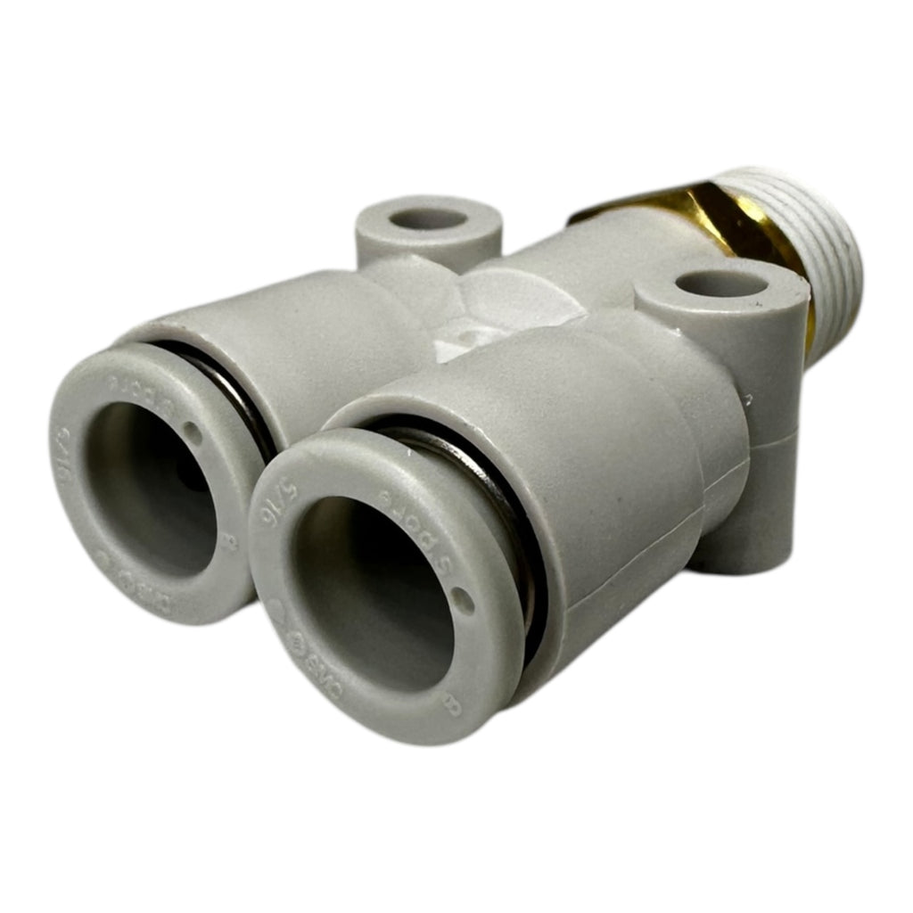 10x SMC KQ2U08-02AS Pneumatik Y-Steckverbinder 1/4” auf R1/4 Zoll