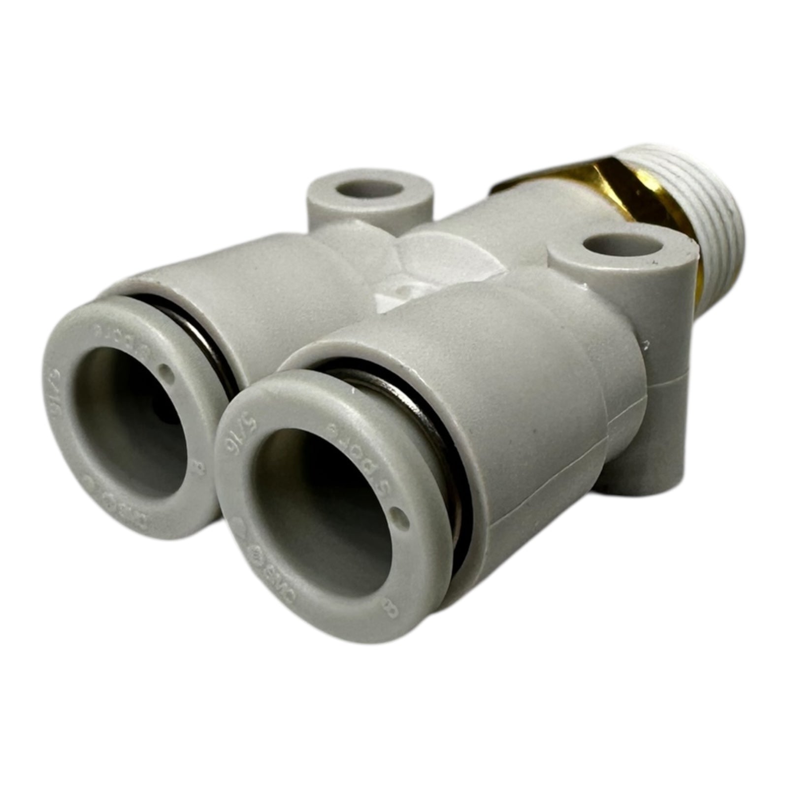 10x SMC KQ2U08-02AS Pneumatik Y-Steckverbinder 1/4” auf R1/4 Zoll