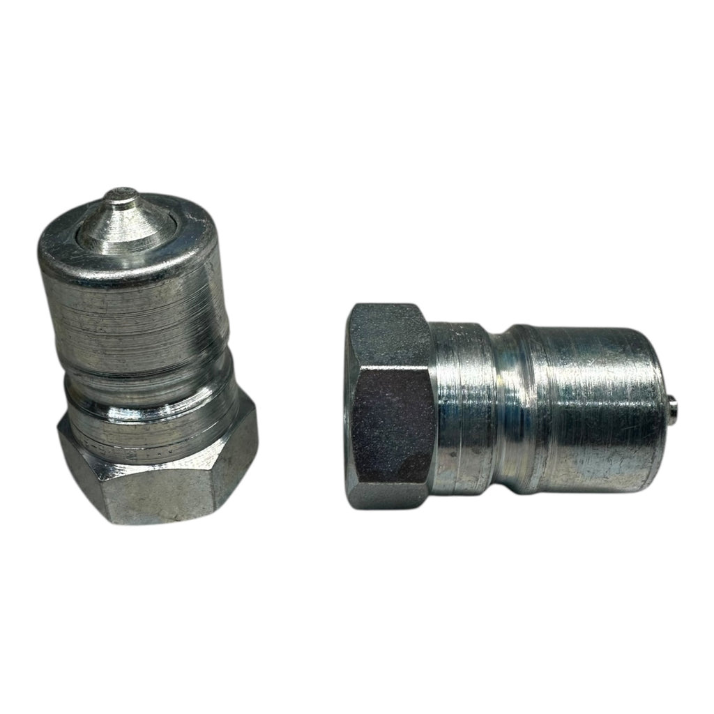 2x Parker H6-63 Hydraulik Nippel Schnellkupplung
