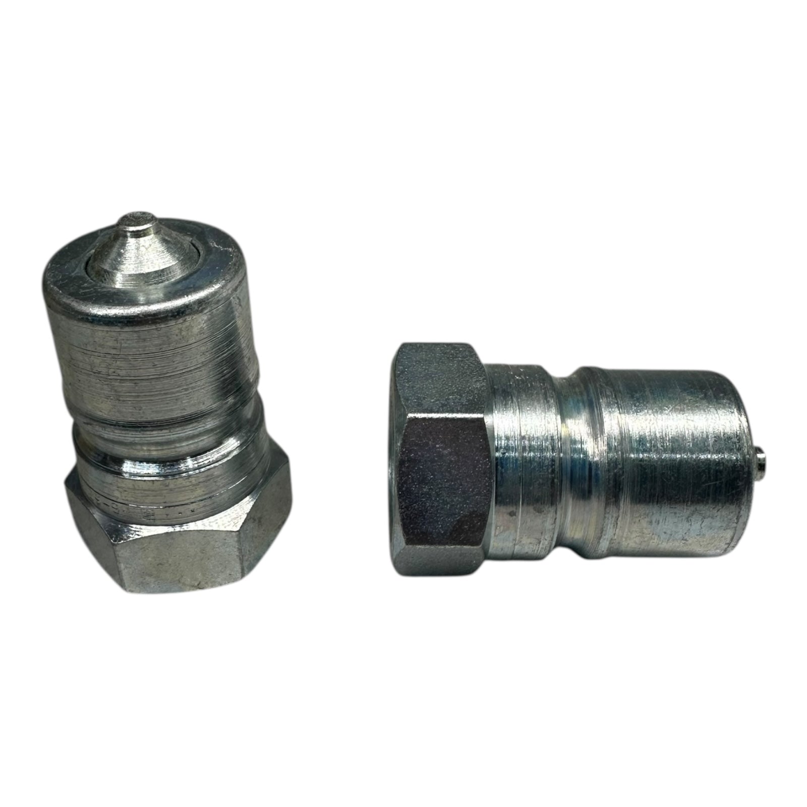 2x Parker H6-63 Hydraulik Nippel Schnellkupplung