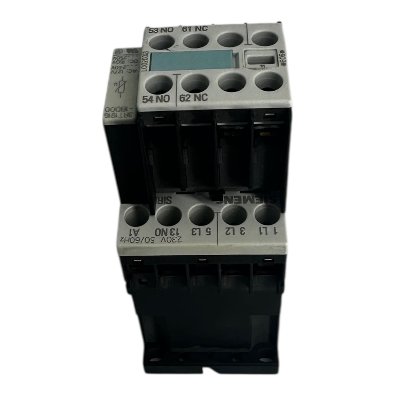 3x Siemens 3RT1015-1AP01 Schütz 3-polig 24V AC Hilfskontaktblock