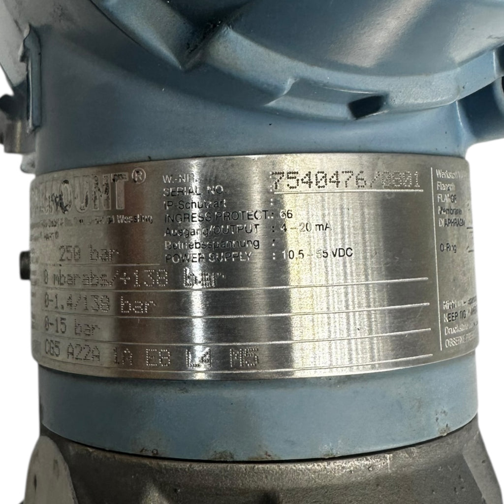 Rosemount 3051 Drucktransmitter 03031-U059-1044 HART 4-20mA 250bar
