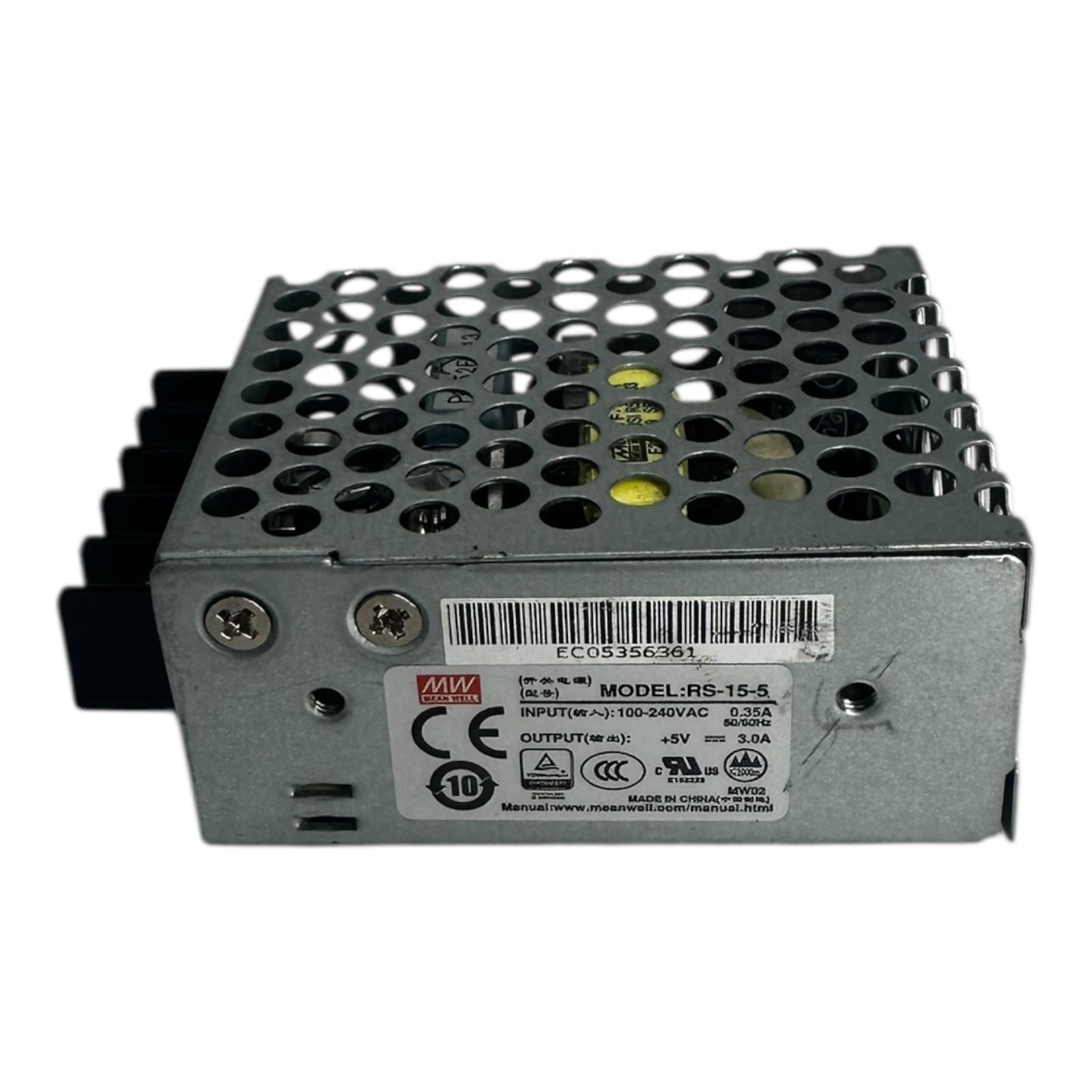 Mean Well RS-15-5 Netzteil 5V 3A Schaltnetzteil 15W 100–240V AC