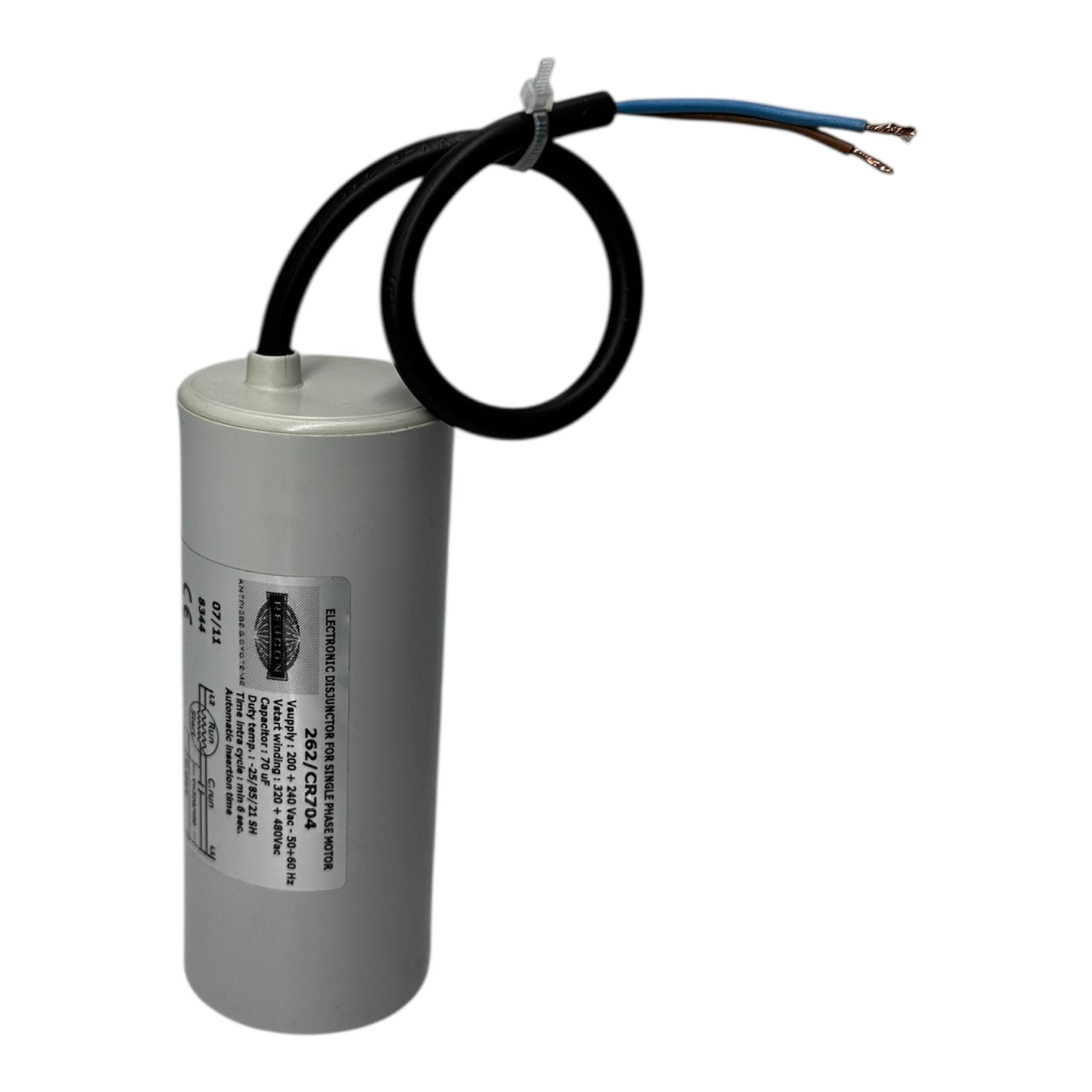 Reucon 262/CR704 Anlaufrelais 70uF 200-240V 1~ Motorstarter