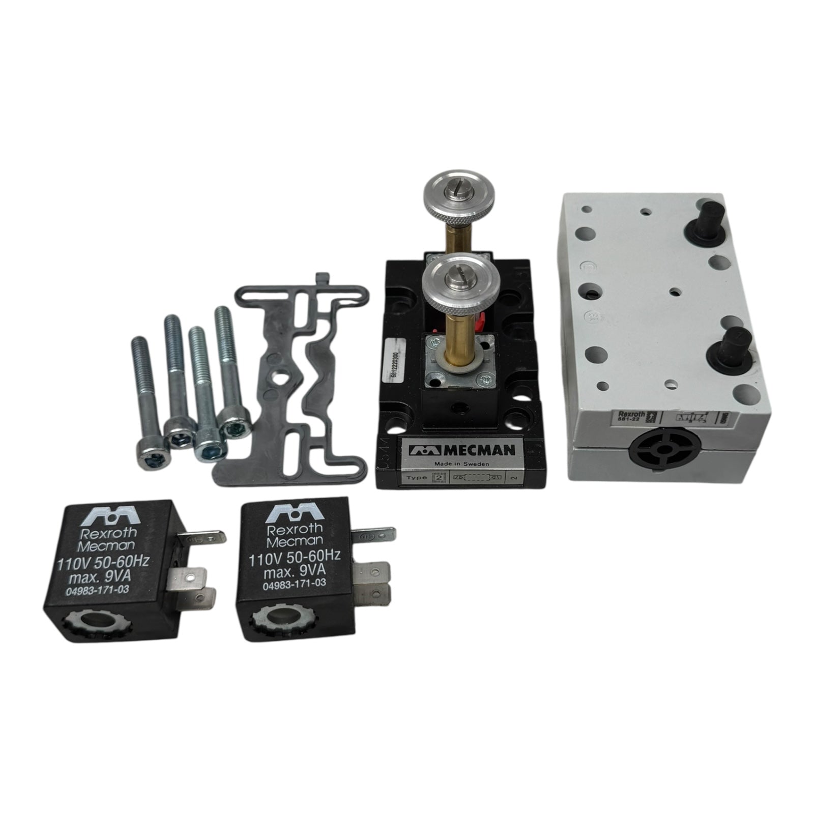 Rexroth 5812220300 5/2-Wegeventil Magnetventil 110V Mecman Ventilblock