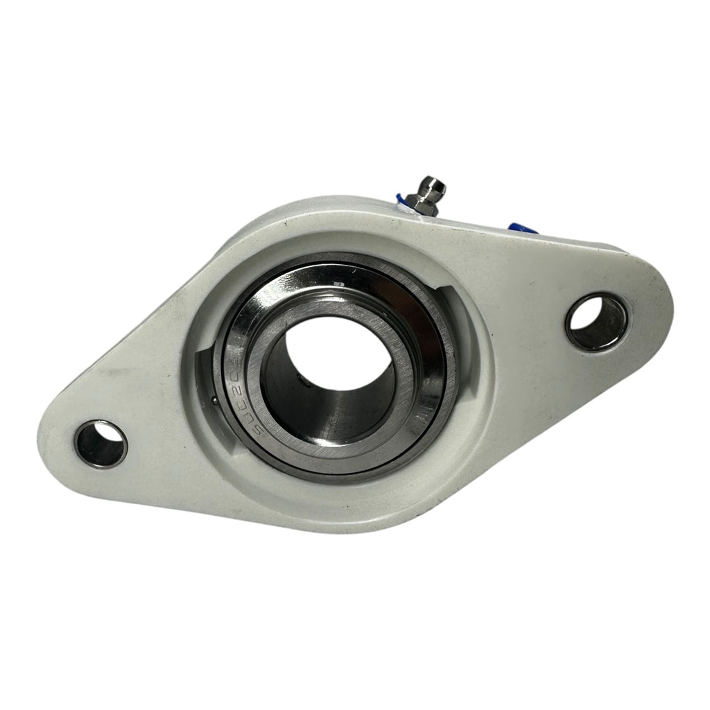 KML TP-FL206 Kunststoff Flanschlager 2-Loch Ø30 mm Gehäuselager SUC206 weiß