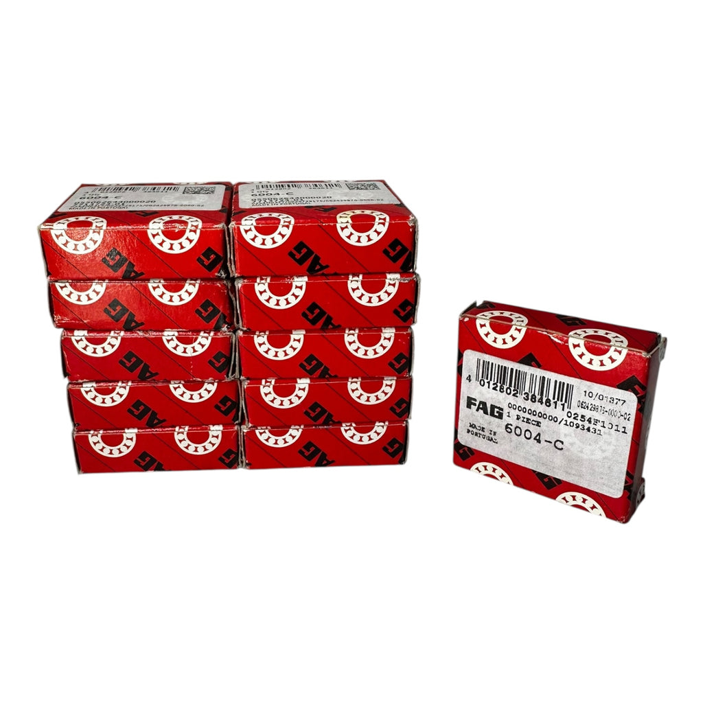 11x FAG 6004-C Rillenkugellager Kugellager 20x42x12mm