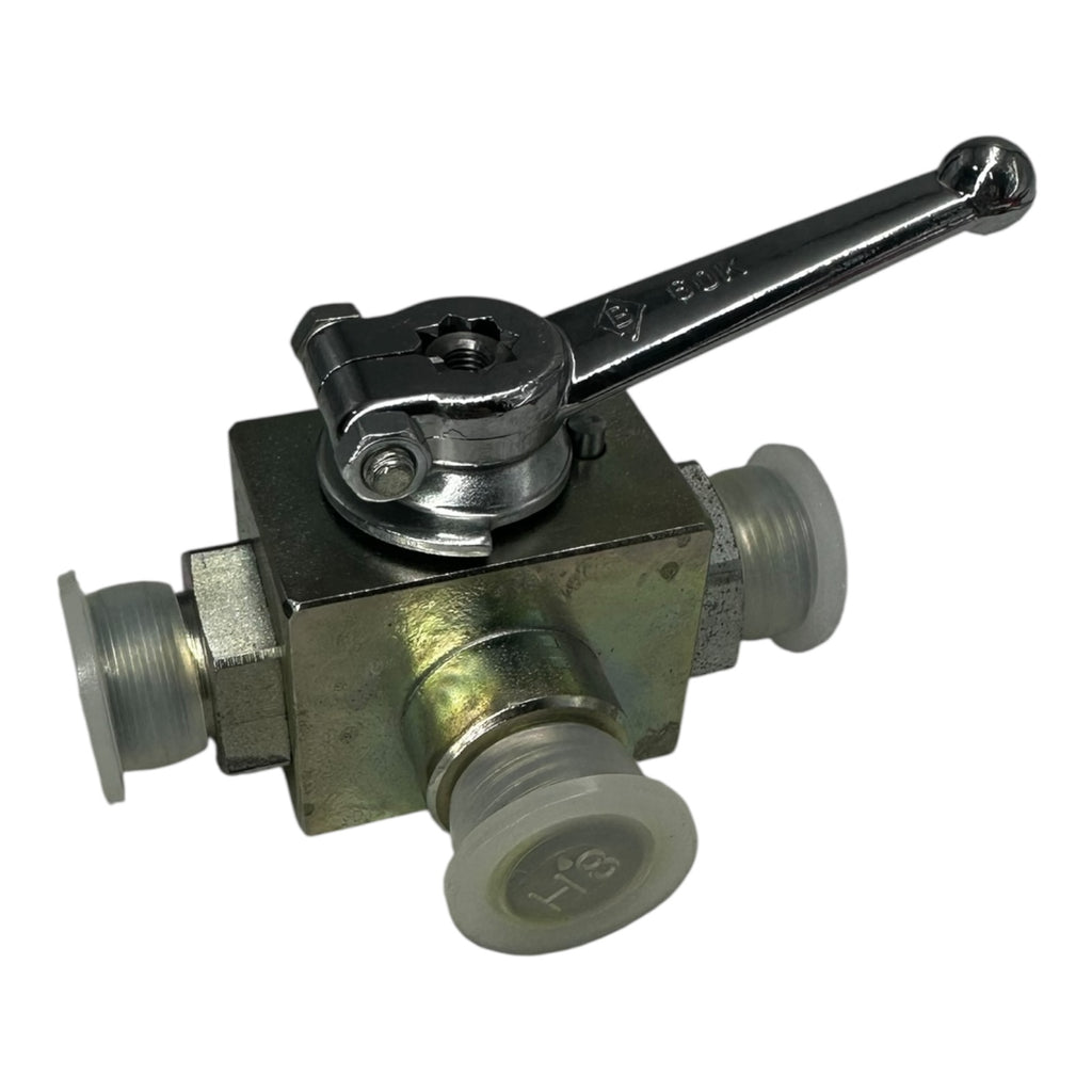 Böhmer Kugelhahn DN10 PN25 3-Wege Ventil Edelstahl PTFE Dichtung