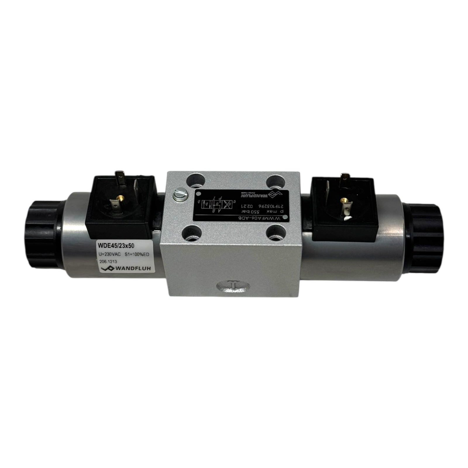 Wandfluh WWMFA06-ADB-R230 Magnetschieberventil 4/3-Wege 230VAC 350bar Hydraulik