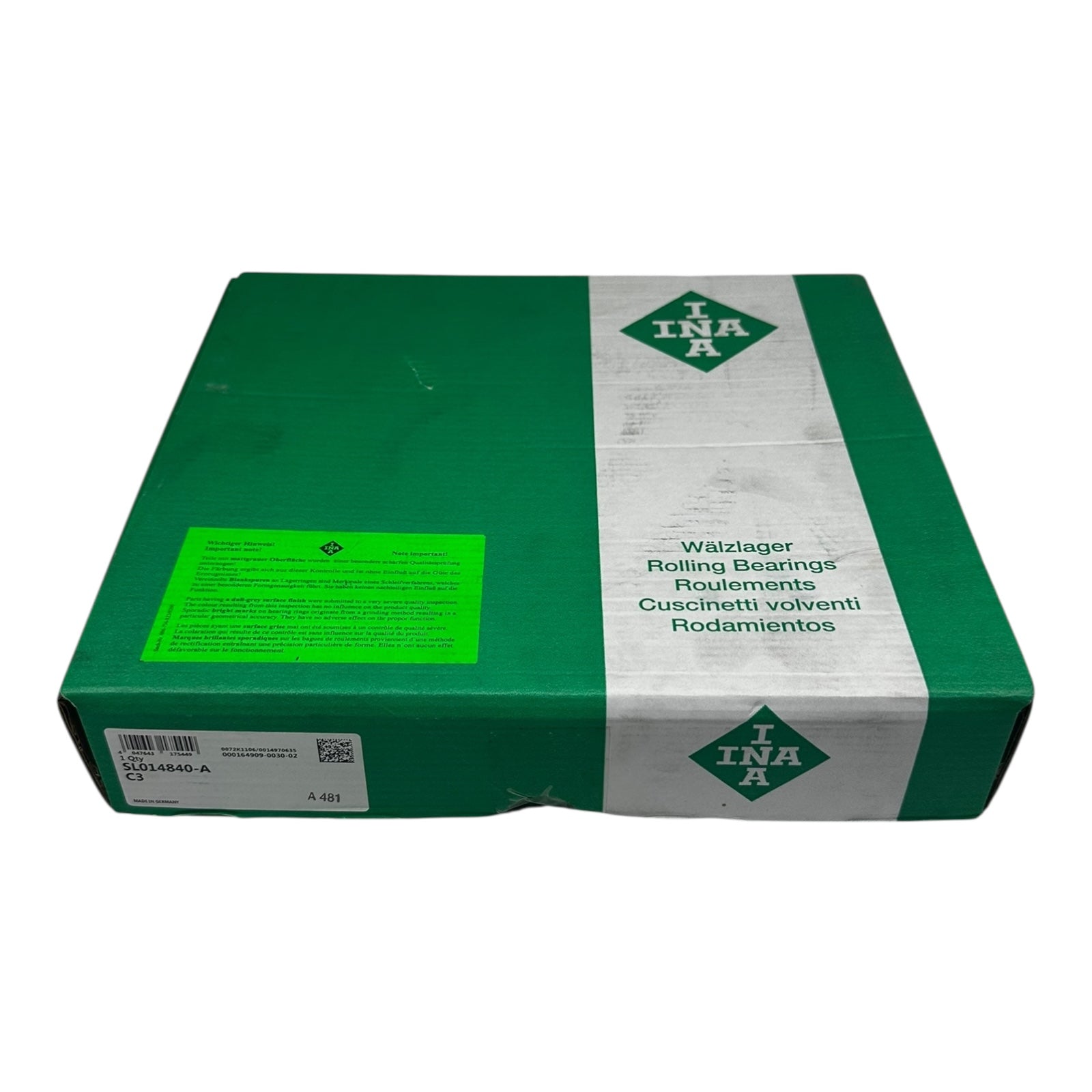 INA SL014840-A-C3 Zylinderrollenlager Vollrolle 200x250x50 mm
