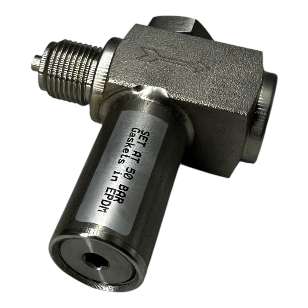 Sicherheitsventil Edelstahl 316L Überdruckventil 50 bar EPDM Dichtung G1/4
