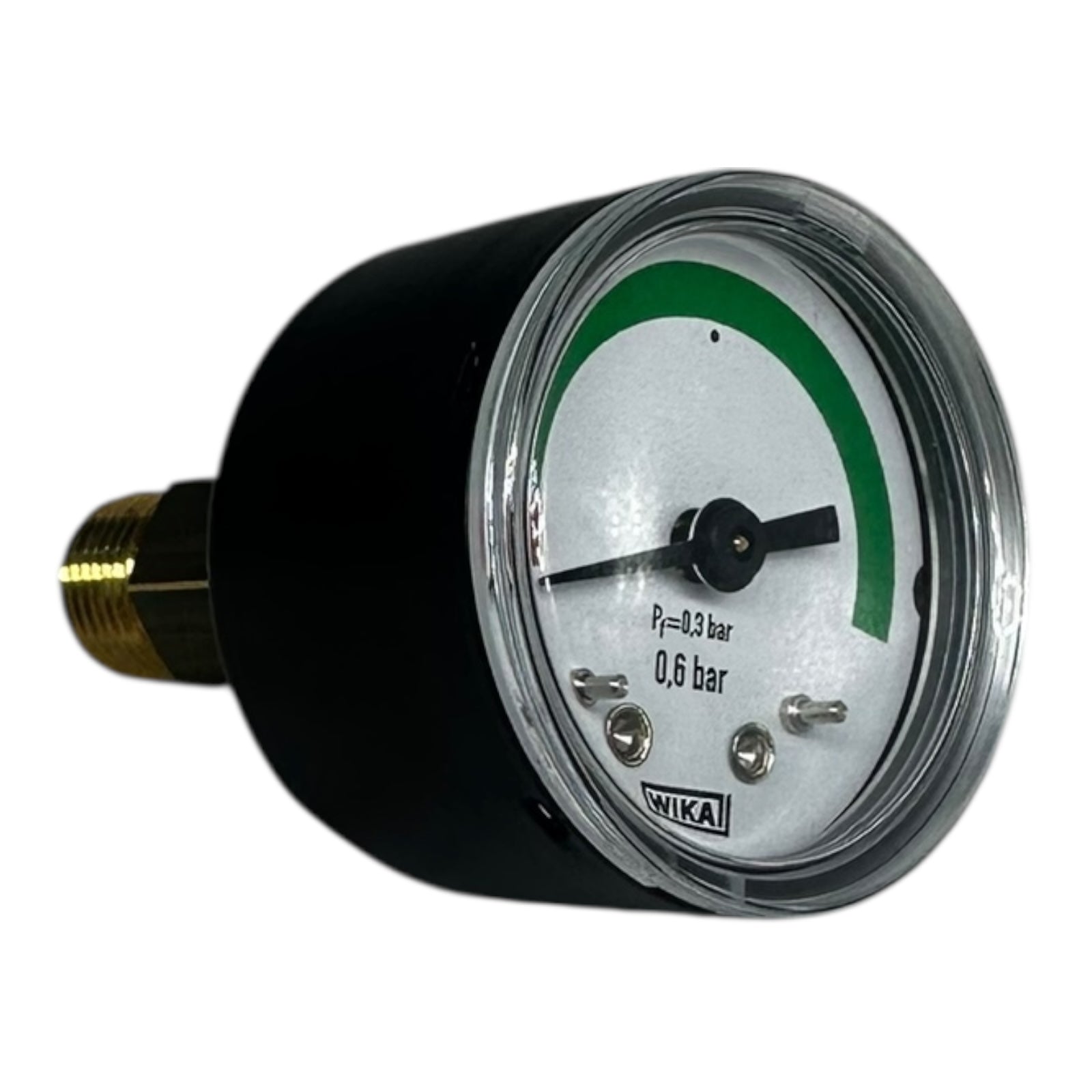 WIKA Manometer 0,6 bar Ø40mm Messgerät G1/8 G1/4B Druckmesser analog Neu