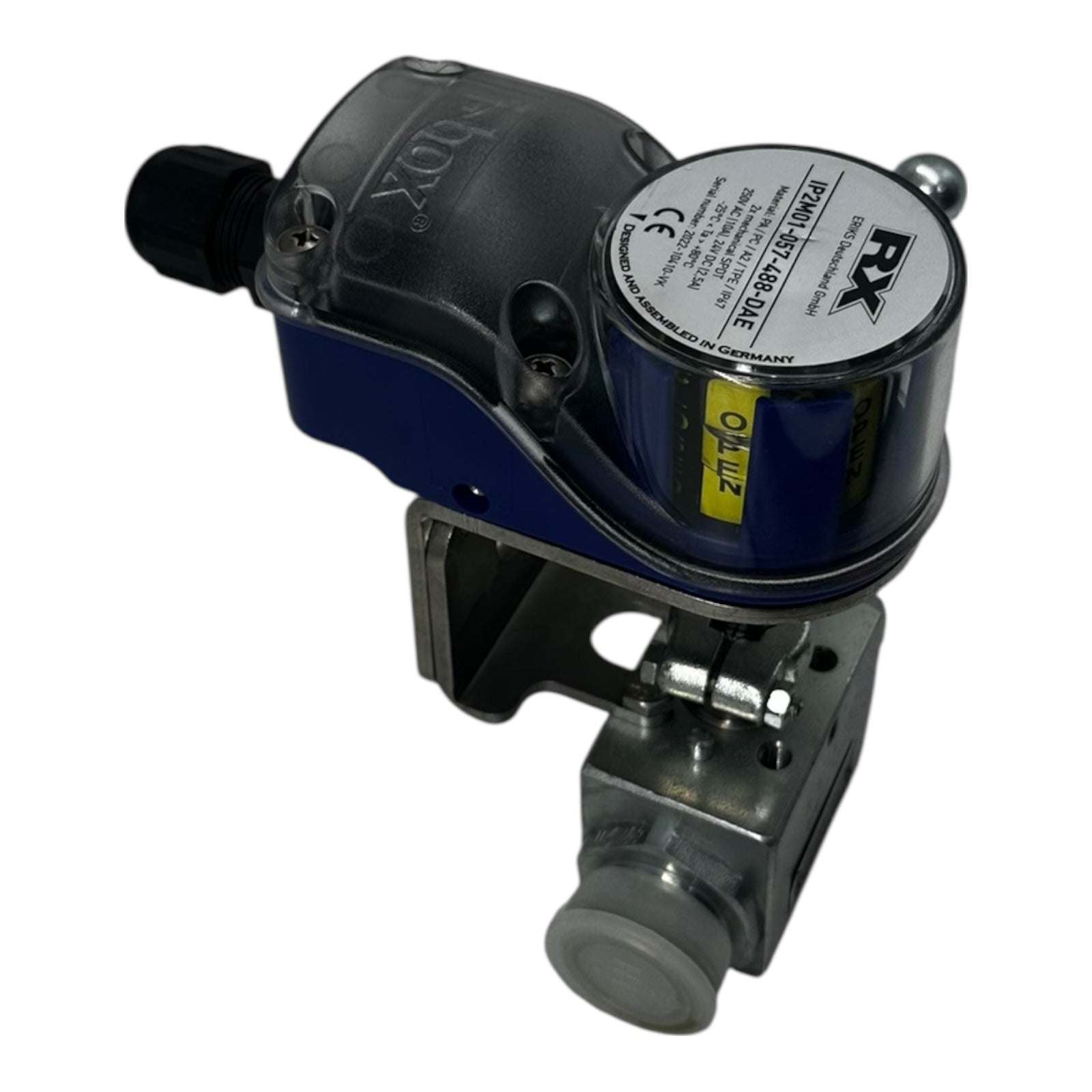 Böhmer Kugelhahn DN16 PN400 mit RX Stellungsanzeige IP67 250V AC/DC Neu