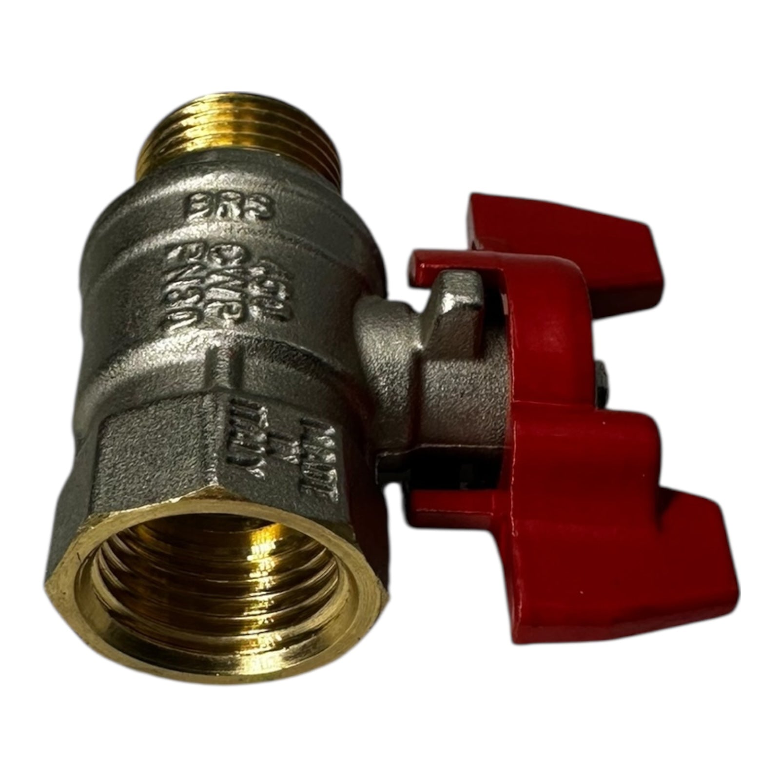 12x Rub Kugelhähne S50D26 DN15 1/2” BSP MF T-Handle CW617N