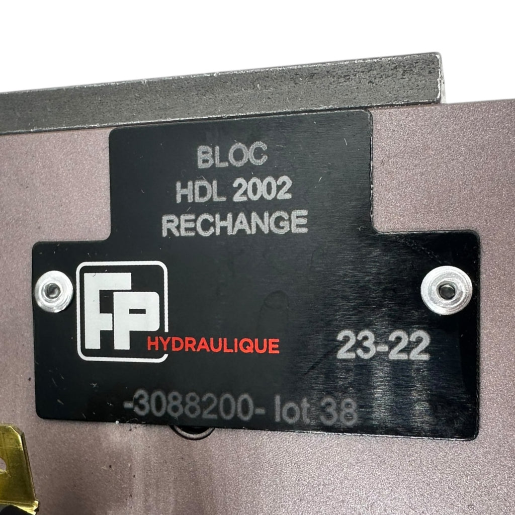 FP Hydraulique BLOC HDL 2002 RECHARGE Ventilblock 1400600 FP27-22/21 24V NEU