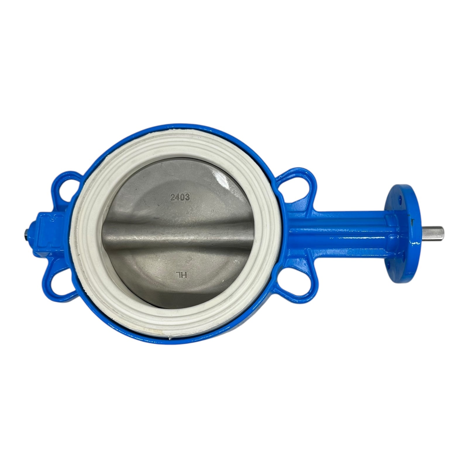 Absperrklappe KL-5 DN150 PN3 PN10 EB-Sitz Edelstahl Klappe 9.9bar getestet neu