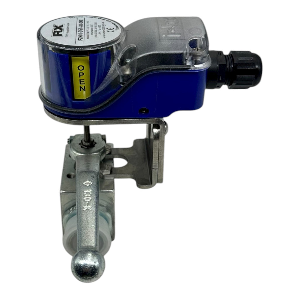 Böhmer Kugelhahn DN16 PN400 S355J2C-C mit RX IP2M01 Stellungsanzeige neu