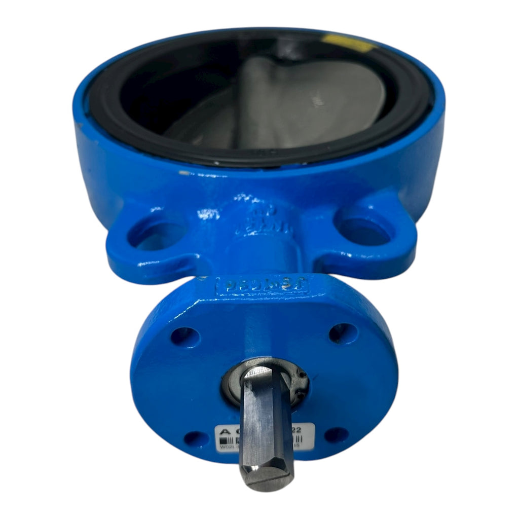 Absperrklappe DN150 PN16 Typ FLNV(W)-5 Sitz V CE0056 Flanschventil blau