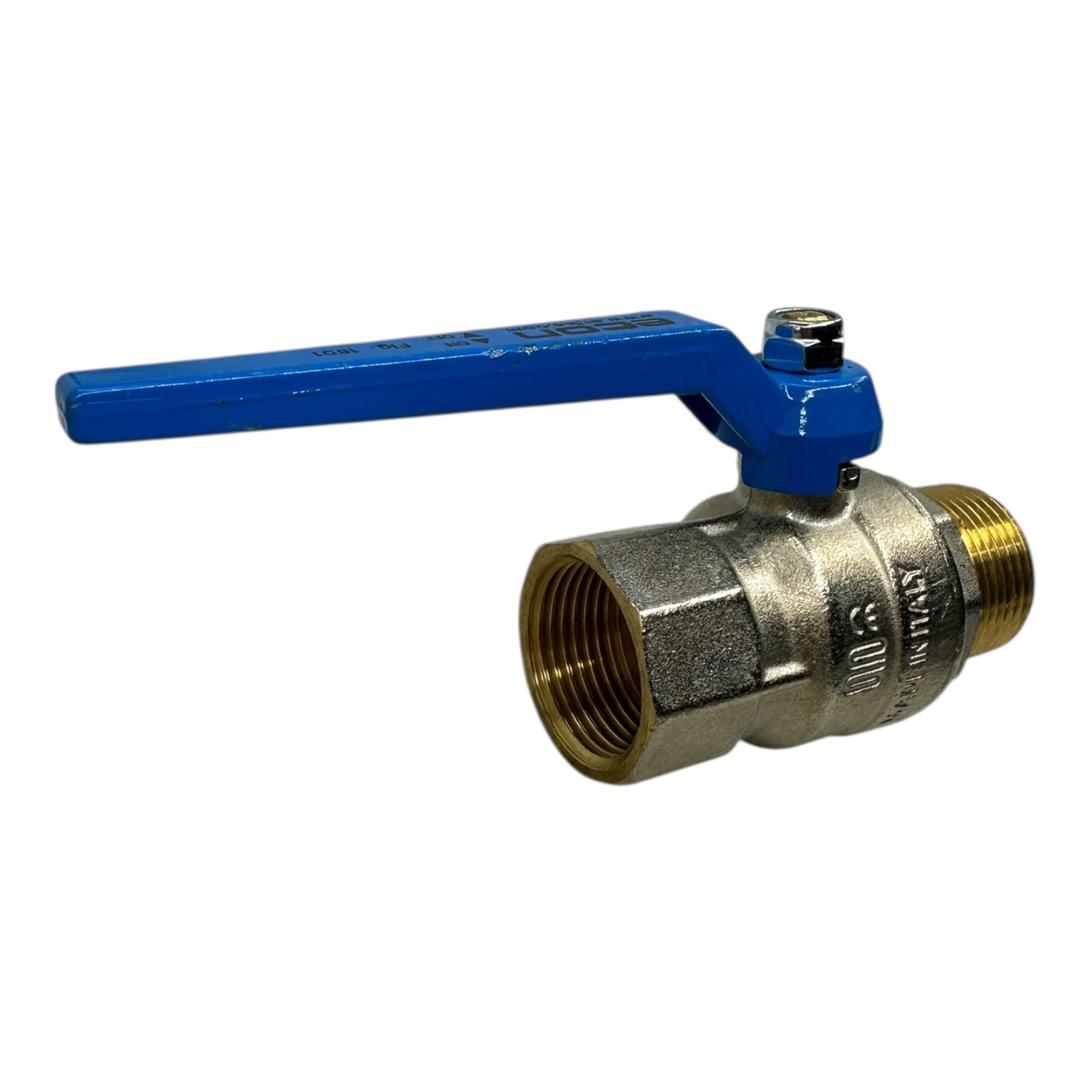3x Econ Kugelhahn DN25 1” Fig.1801 PN50 Messing Innen/Außengewinde