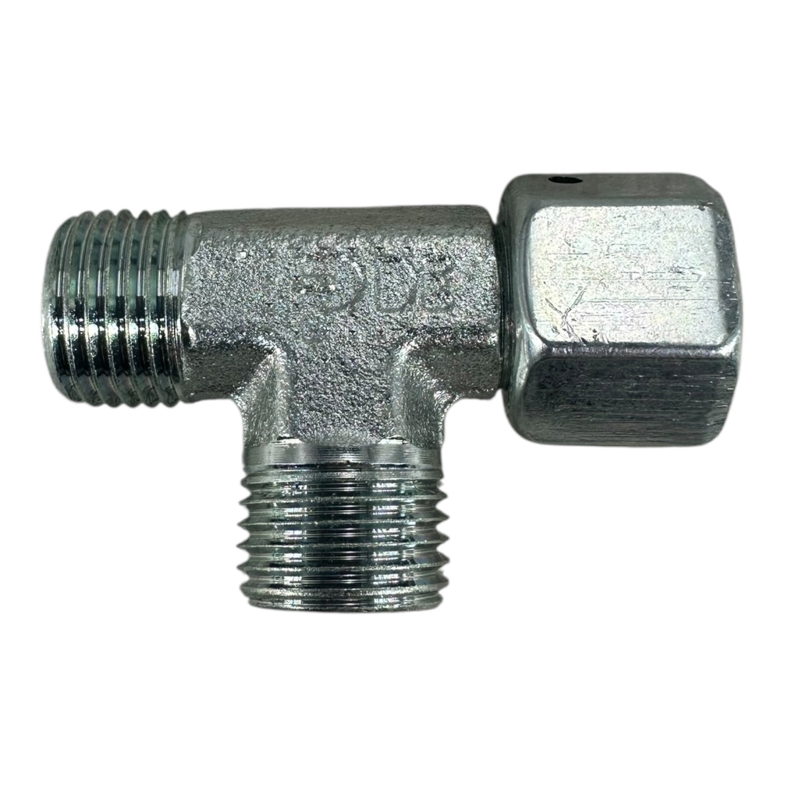 5x Parker EL10LOMDCF EO Swivel Nut Run Tee T-Stück Hydraulik Verschraubung