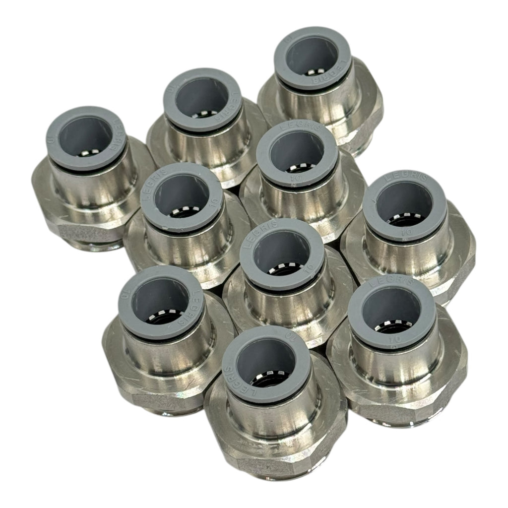 10x Legris 6911 10 21 Einschraubverschraubung 10 mm–R1/2” Pneumatik Fitting