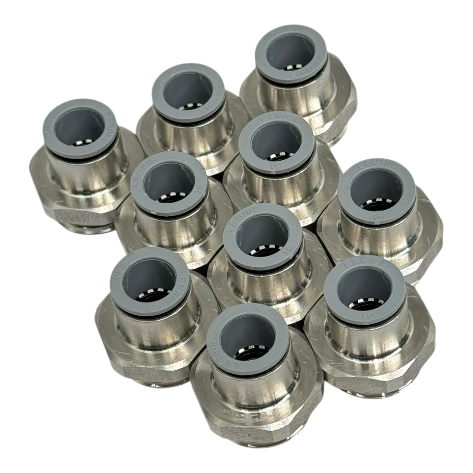 10x Legris 6911 10 21 Einschraubverschraubung 10 mm–R1/2” Pneumatik Fitting
