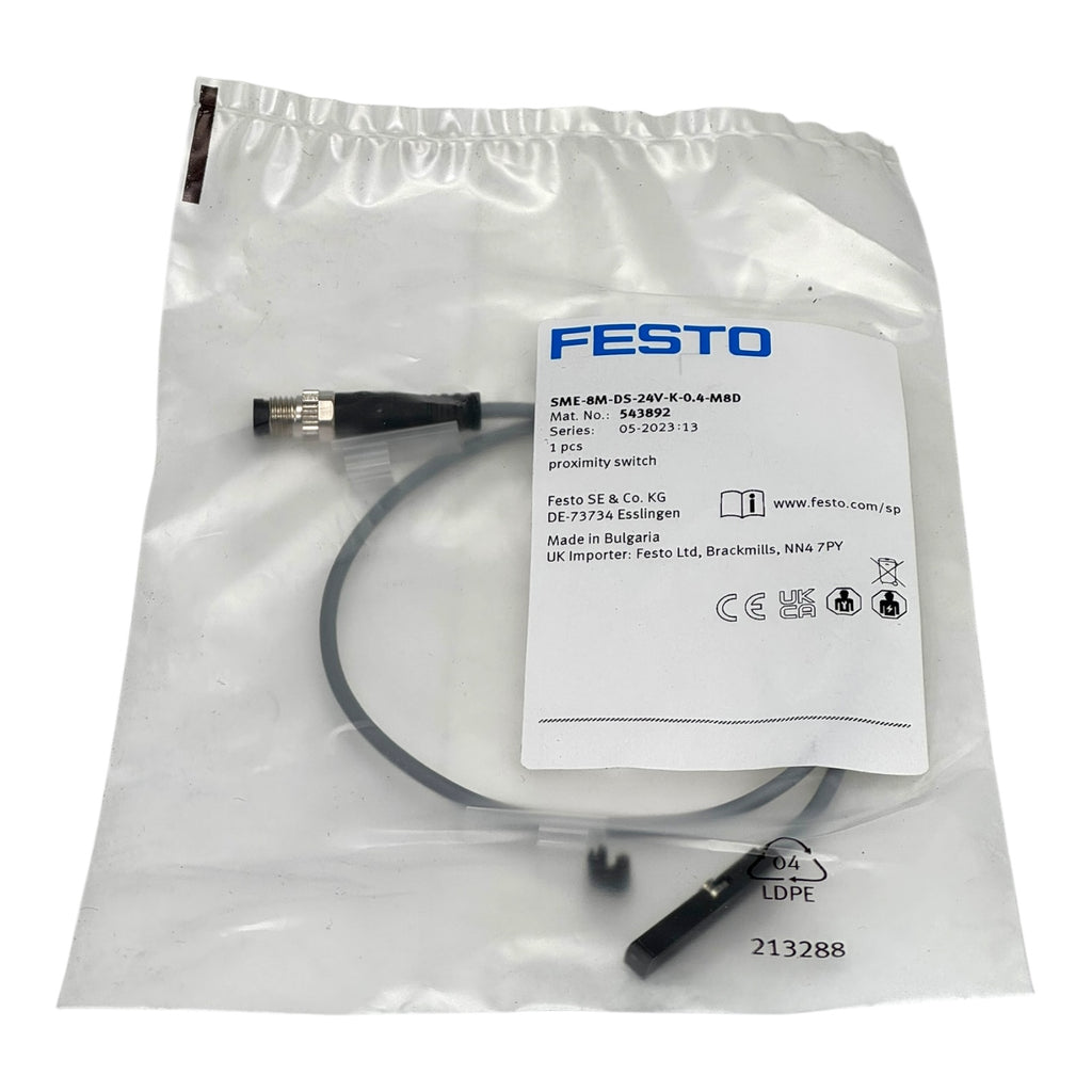 Festo SME-8M-DS-24V-K-0.4-M8D Näherungsschalter Sensor M8 0,4m Kabel Pneumatik