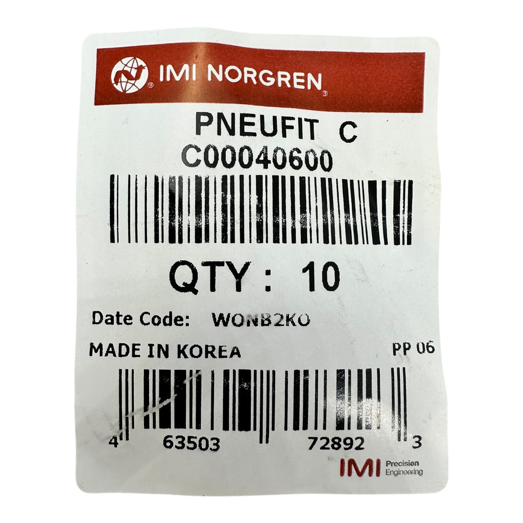 20x IMI Norgren PNEUFIT C C00040600 Pneumatik Steckverbinder Einsatz
