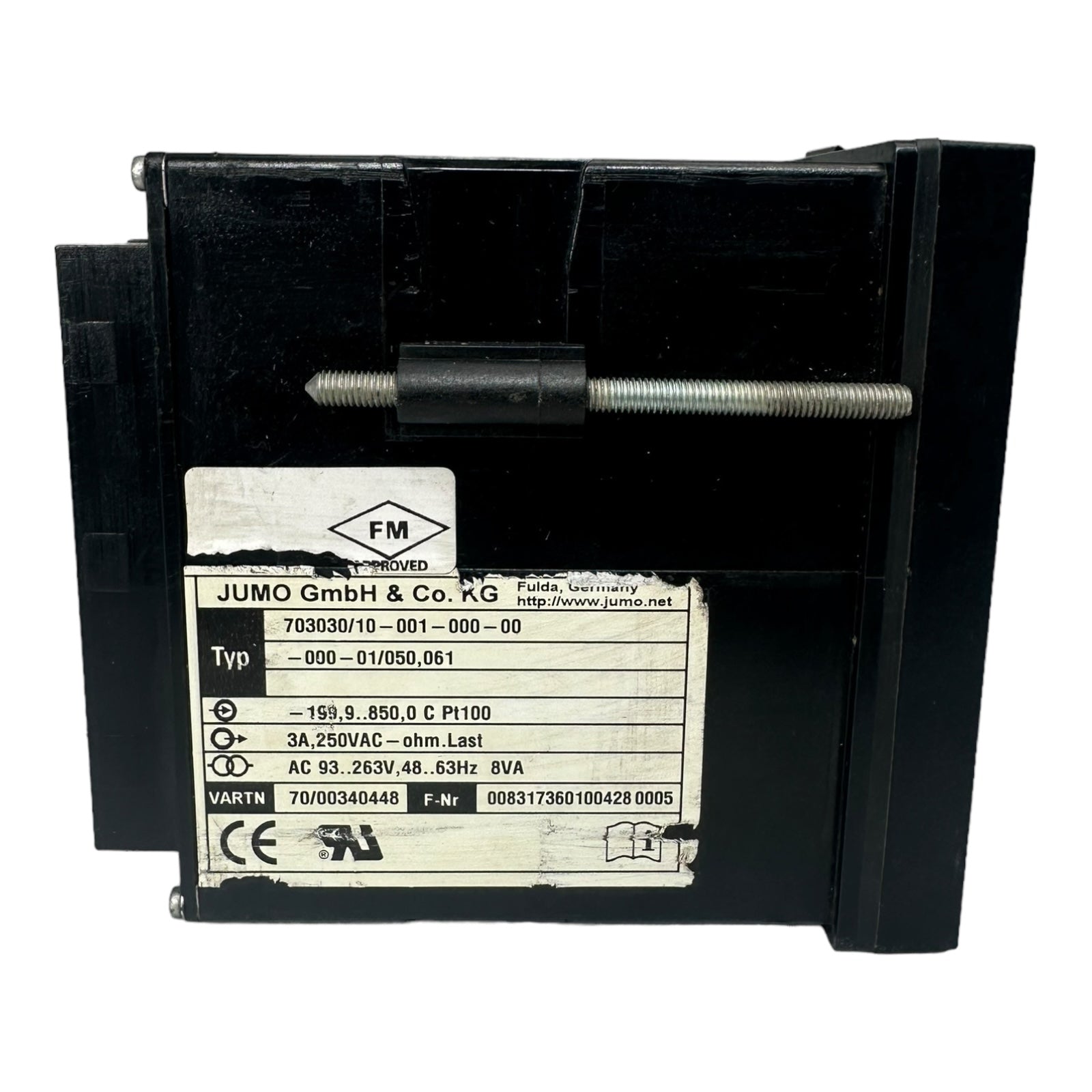 Jumo dTRON 04.1 Temperaturregler 703030/10-001-000-00, 3A, 250VAC