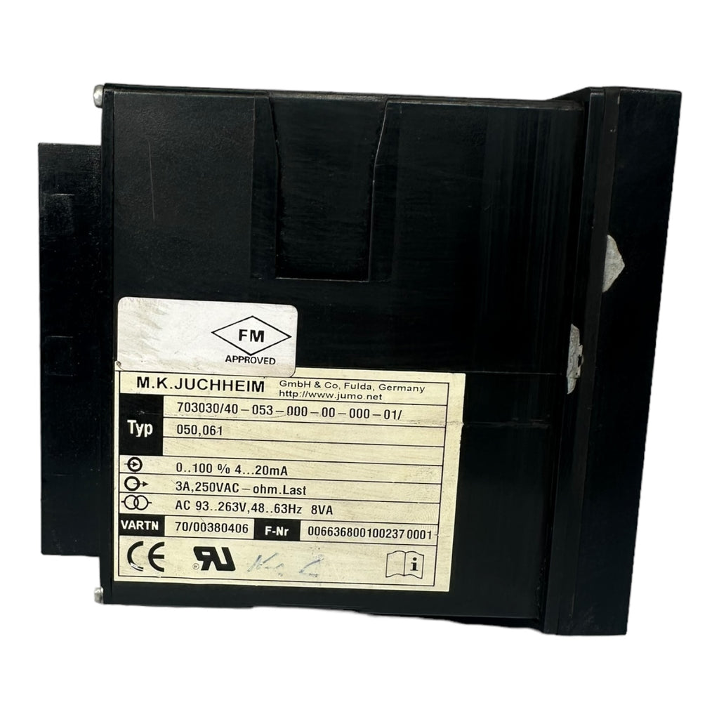 Jumo dTRON 04.1 Temperaturregler 703030/40-053-000-00, 3A, 250VAC