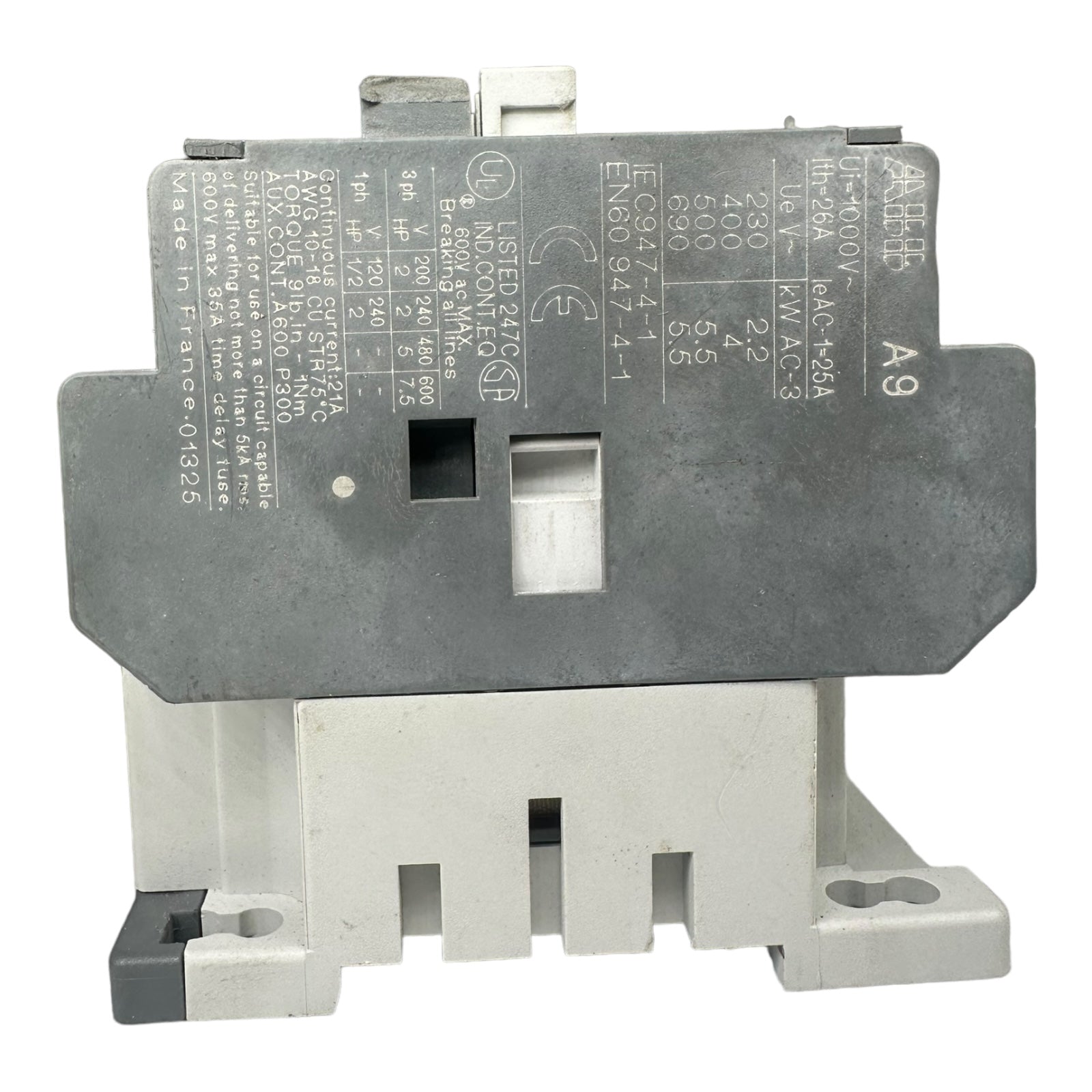 ABB A9-30-10 Schütz 220-240V + ABB TA25 DU 2,4A Überstromauslöser