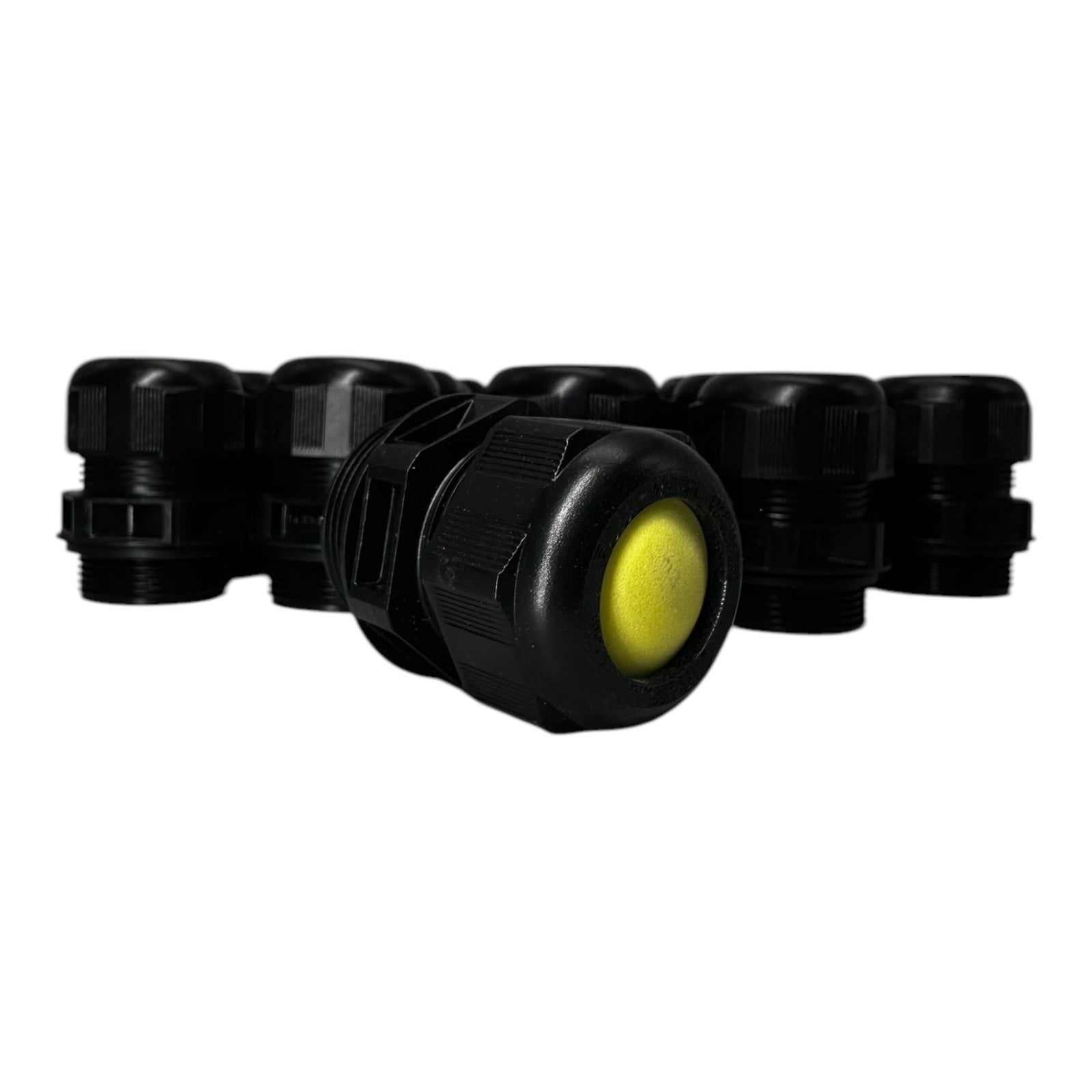 20x Stahl 239174 M32 Kabelverschraubung + Gegenmutter schwarz M32x1,5 EX