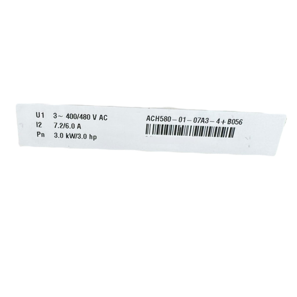 ABB ACH580-01-07A3-4+B056 Frequenzumrichter 3PH 7.2A 3kW 98W 400/480Vac