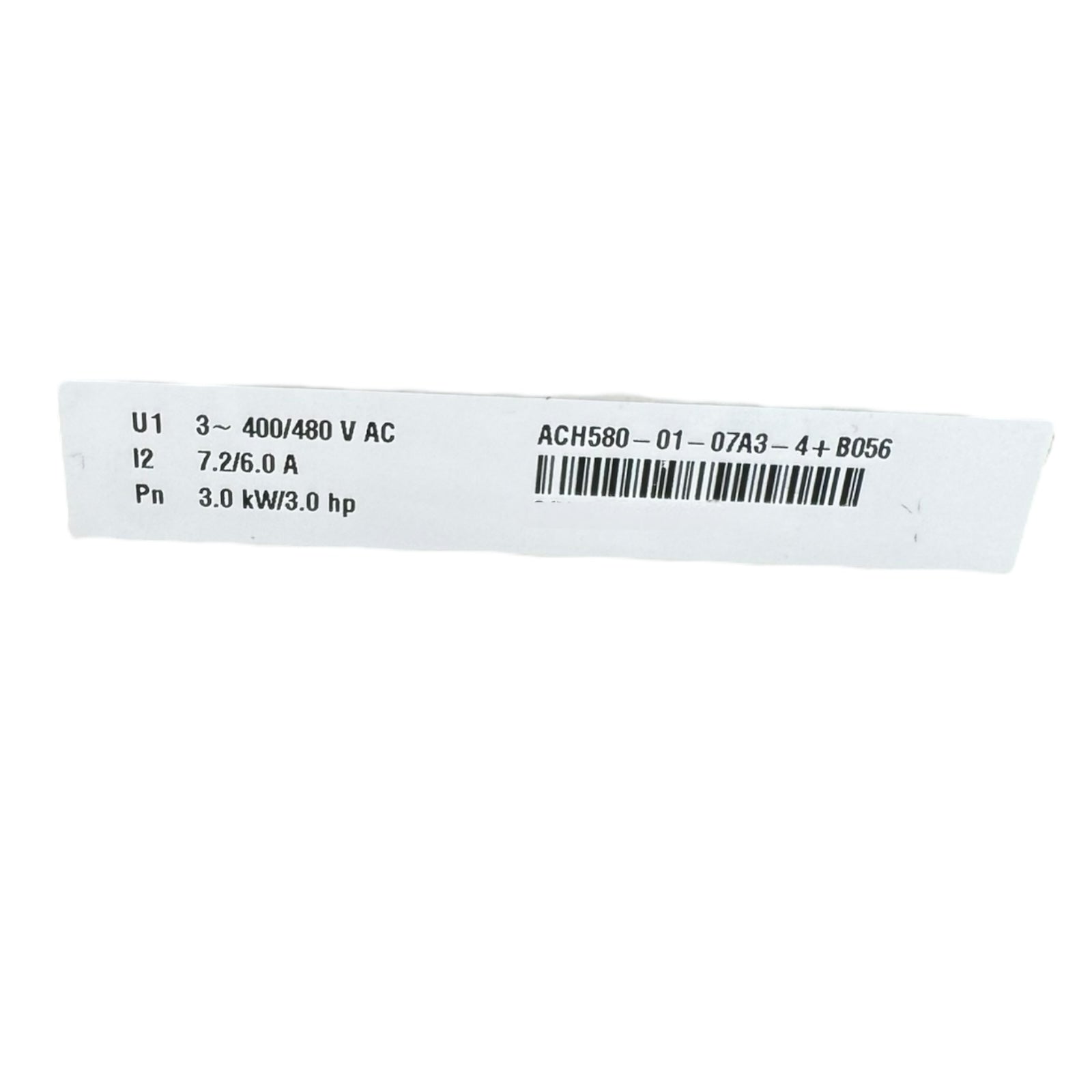 ABB ACH580-01-07A3-4+B056 Frequenzumrichter 3PH 7.2A 3kW 98W 400/480Vac