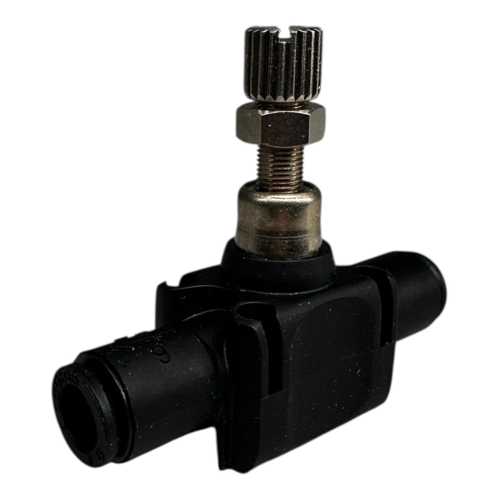 3x Parker 77700600 Durchflussregler mit Einstellschraube 6mm In-Line Regulator