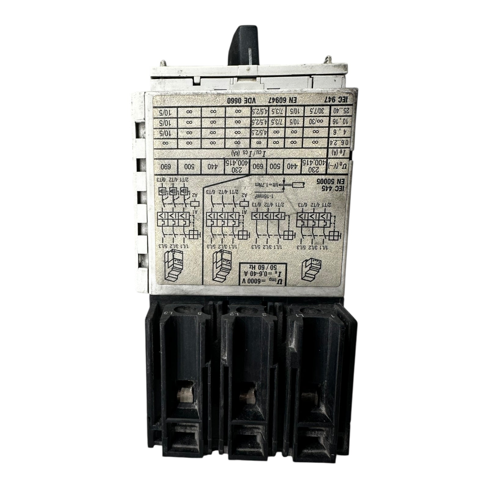 Moeller PKZ 2 ZM-6-PKZ2 Motorschutzschalter + NHI-11-PKZ-2 Hilfsschütz