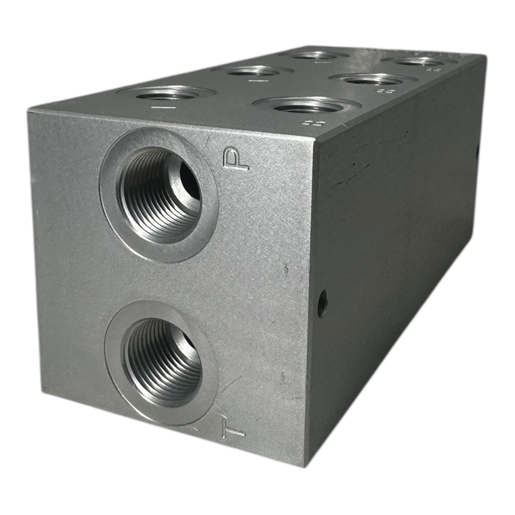 Eurofluid EAM233/3Y Hydraulik-Verteilerblock Aluminium Anschlussblock NG6/Cetop3