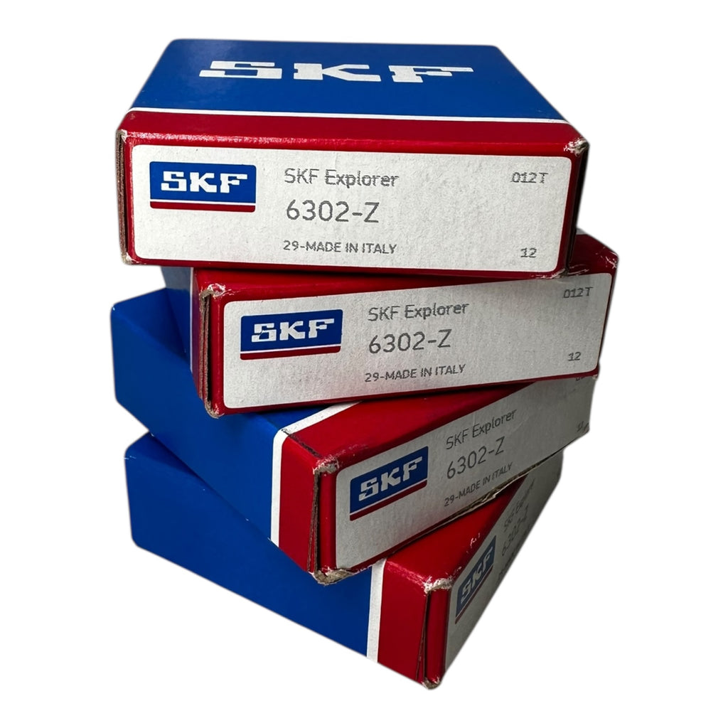 4x SKF 6302-Z Explorer Rillenkugellager Kugellager 15x42x13mm
