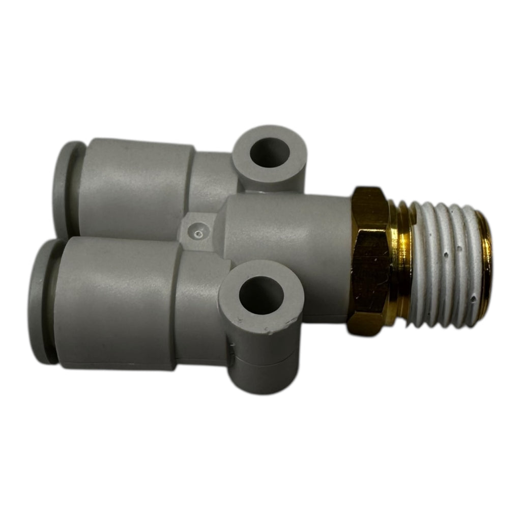 10x SMC KQ2U08-02AS Pneumatik Y-Steckverbinder 1/4” auf R1/4 Zoll