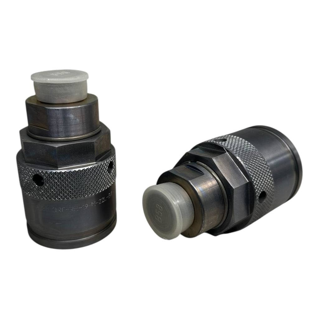 2x Stauff QRC-RH-19-M-22L-BT-W3 Hydraulik-Schnellkupplung gerade